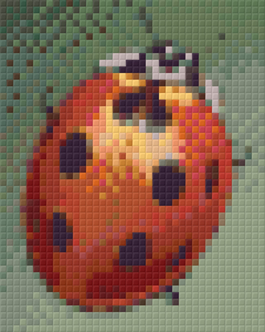 Red Ladybird One [1] Baseplate PixelHobby Mini-mosaic Art Kit image 0